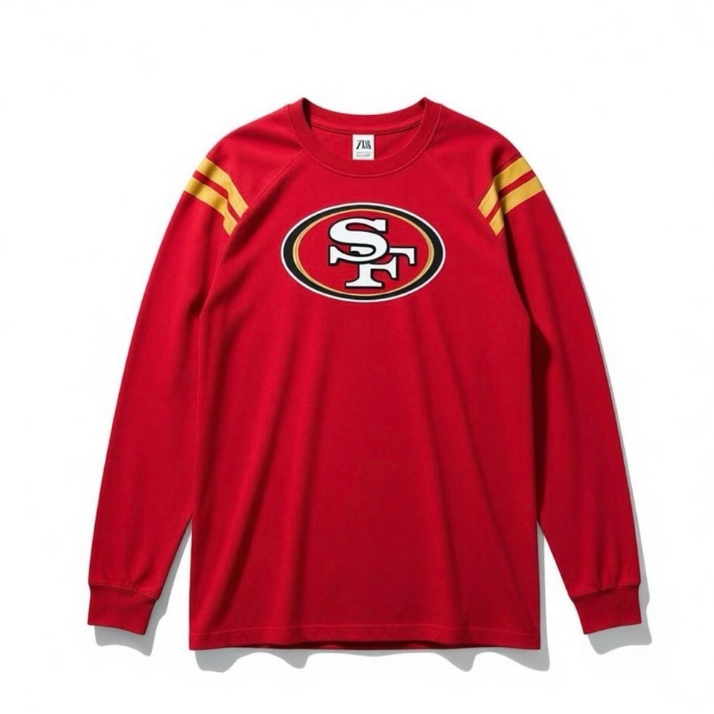 San Francisco 49ers Sweatshirt – Red, Men’s 2XL[D2315]